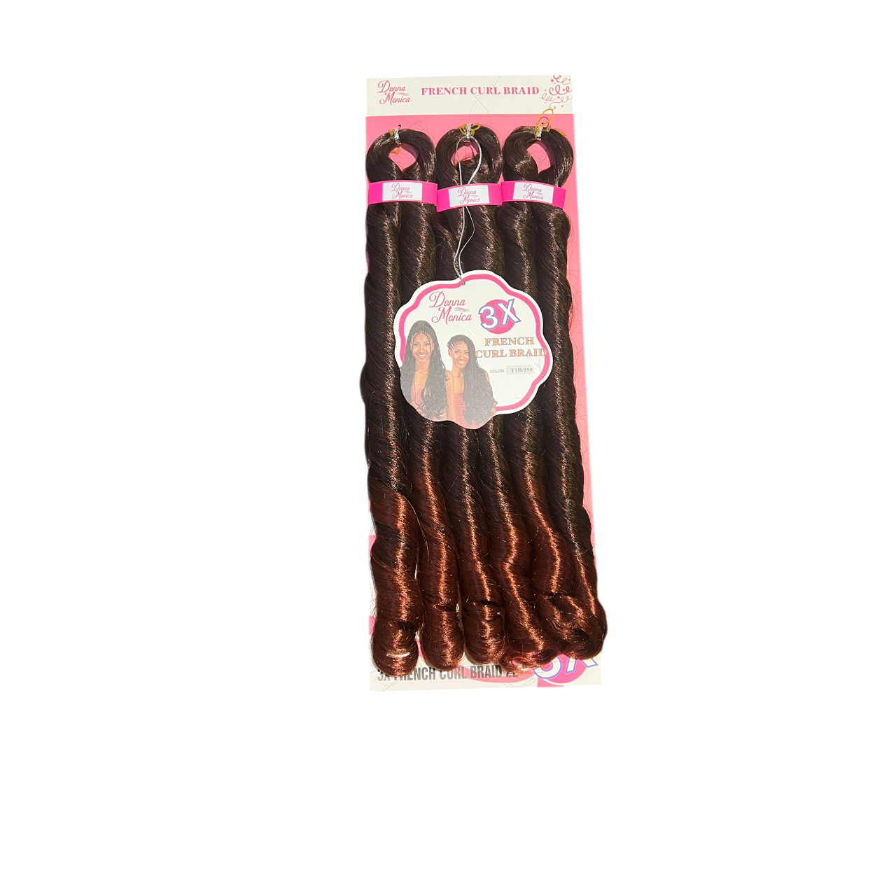 D.M  FRENCH CURL BRAID 22'' 3X T1B/350